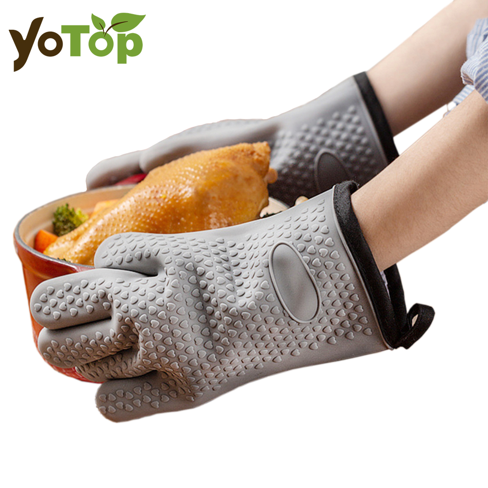 Oven Mitt Silicone - Odporne na ciepło rękawice silikonowe Rękawice